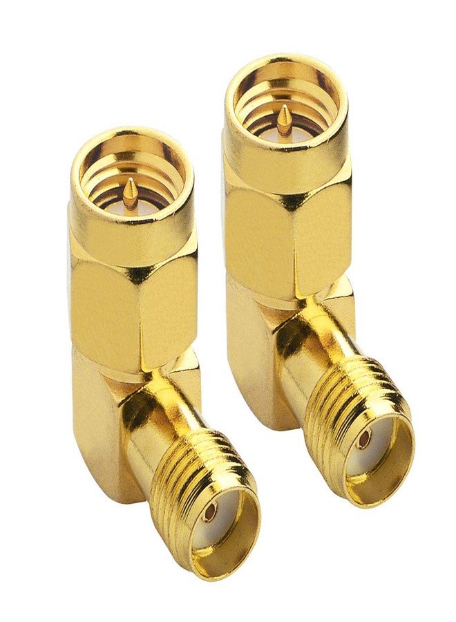 onelinkmore SMA Male to Female Right Angle 90-Degree Adapter Gold Plated Contacts Pack of 4…… - Image 4
